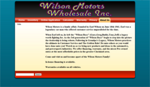 Wilson Motors Wholesale Inc.