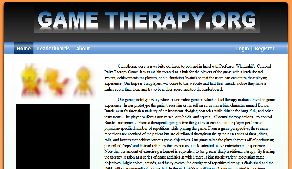 GameTherapy.org Home Page